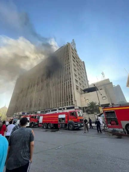 حريق فى سنترال رمسيس يؤثر على الإنترنت وشبكات المحمول
