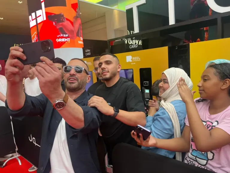 أحمد السقا..يقدم عرض أكشن فى احتفال عرض فيلم ” أحمد وأحمد ” فى الإمارات