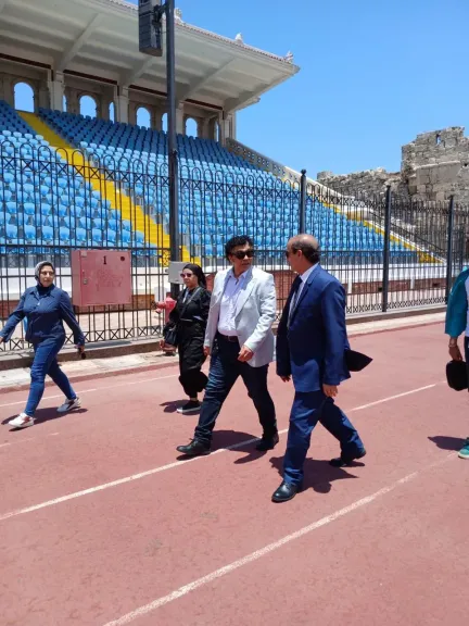 رئيس الأوبرا يتابع إستعدادات المهرجان الصيفى بإستاد الأسكندرية