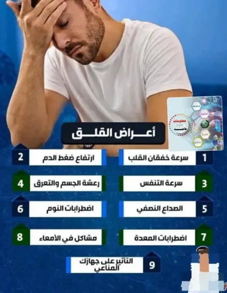 تاثير القلق المزمن على صحة الجهاز الهضمى