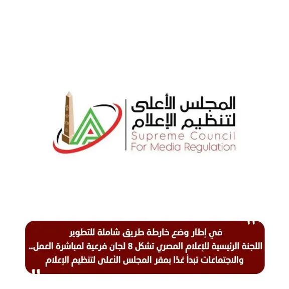 اللجنة الرئيسية للإعلام المصرى تشكل 8لجان فرعية لمباشرة العمل .. والاجتماعات تبدأ غدا بمقر المجلس الأعلى للإعلام
