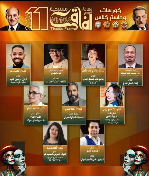غدا.. آفاق مسرحية يكرم لجان تحكيم المرحلة الأولى ويمنح شهادات للمتدربين والفرق المشاركة