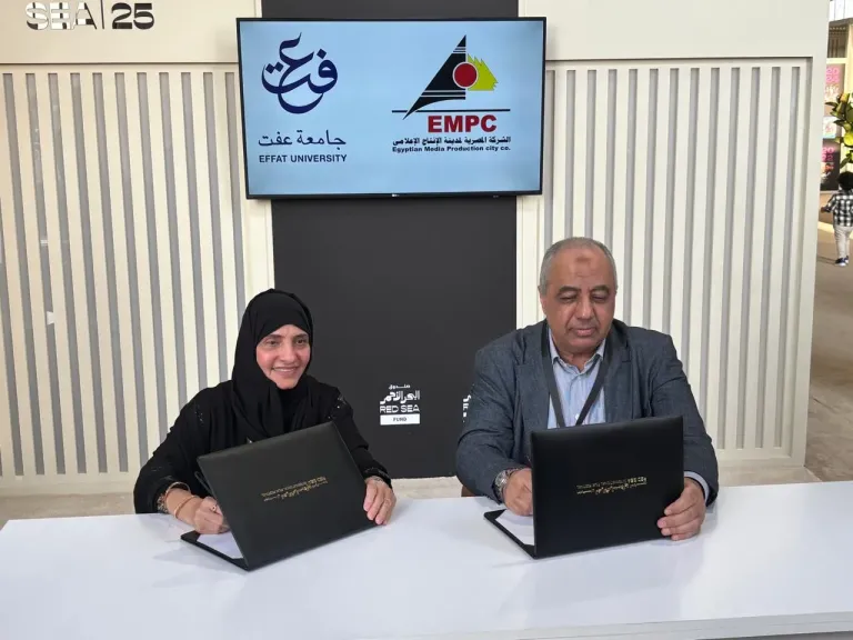 توقيع بروتوكول تجديد التعاون بين مدينة الإنتاج الإعلامي وجامعة ”عفت” بمدينة جدة