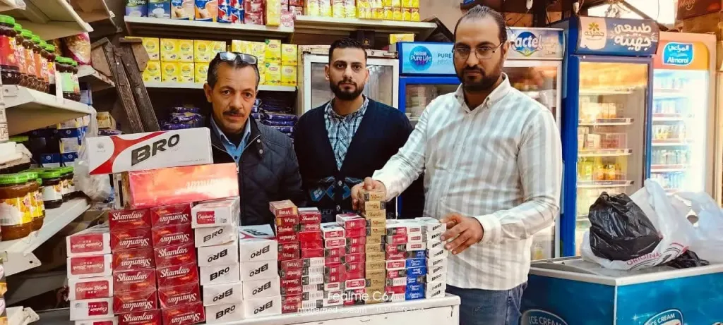 ضبط 420 علبة سجائر مهربة بطوخ