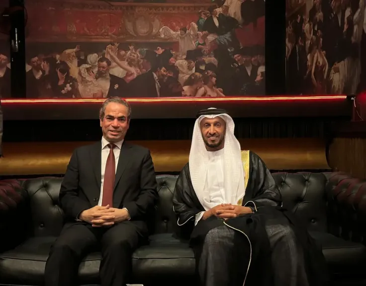 المسلماني يرحب بالشيخ عبدالله آل حامد رئيس الهيئة الوطنية للإعلام بدولة الإمارات