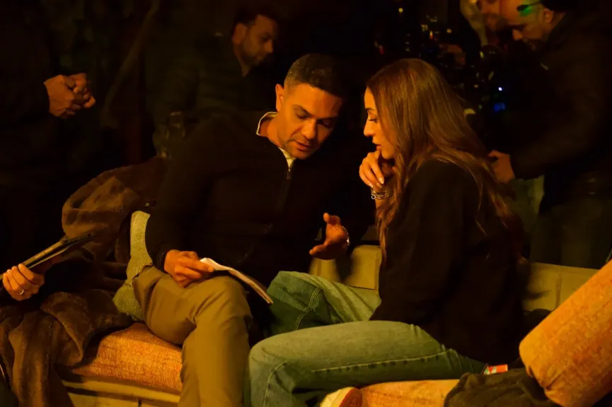 شاهد كوليس مسلسل ..آسر ياسين ودينا الشربيني فى رمضان 2026