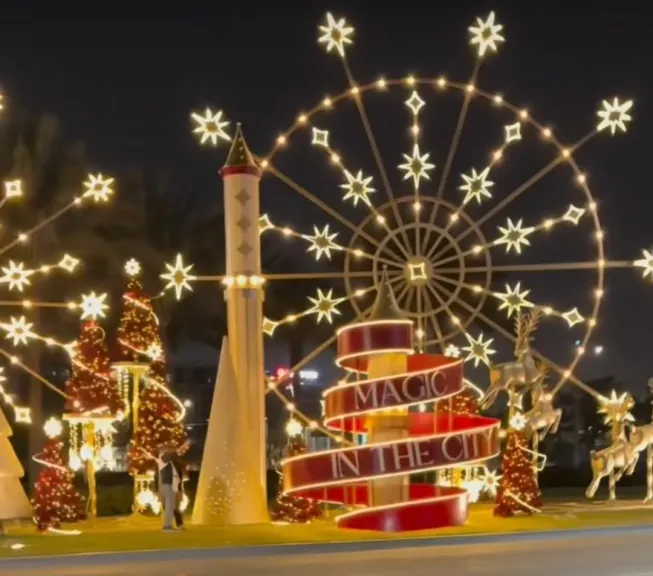 بهجة فى شوارع القاهرة مع إستقبال العام الجديد 2026