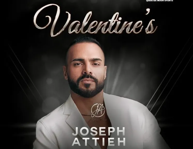 حفلان ل جوزيف عطية ..احتفالا بعيد الحب فى الأردن وأبوظبى وحلقة مع حسام المراغى فى Night Life