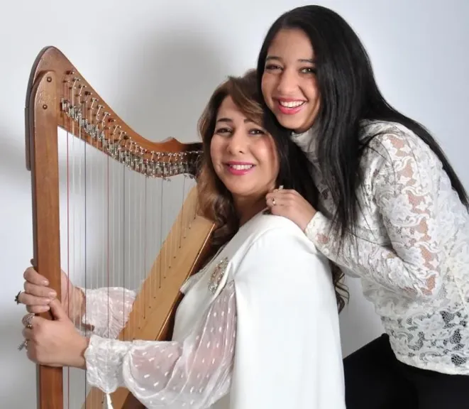 هارب ياسمين الحربى وندى الزرقانى..يعزف كلاسكيات عالمية وجاز بالأوبرا