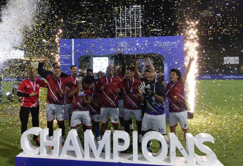 ختام استثنائي لمنافسات” دورى سلوشنز المجتمعى لكرة القدم ” فى أبو ظبي