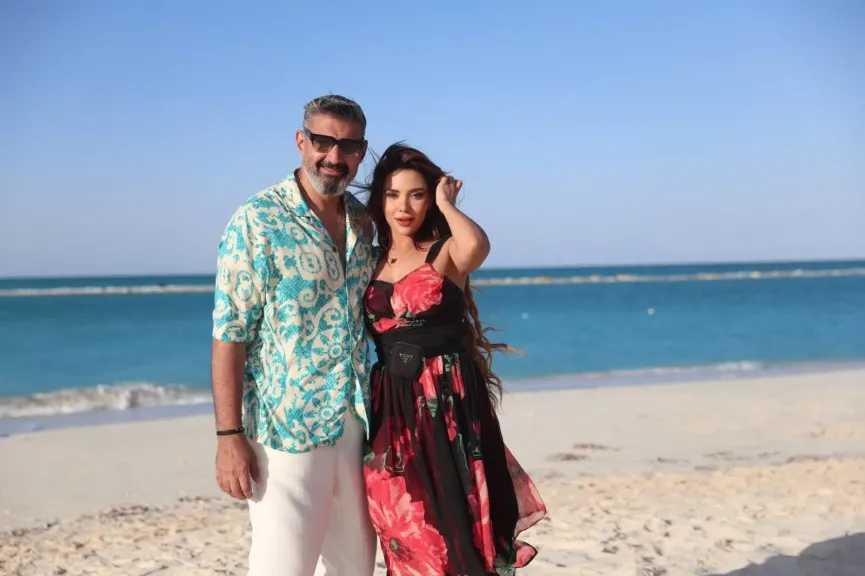 إيرينا يسرى وياسر جلال..فى مشاهد رومانسية من كواليس ”كلهم بيحبوا مودي ”