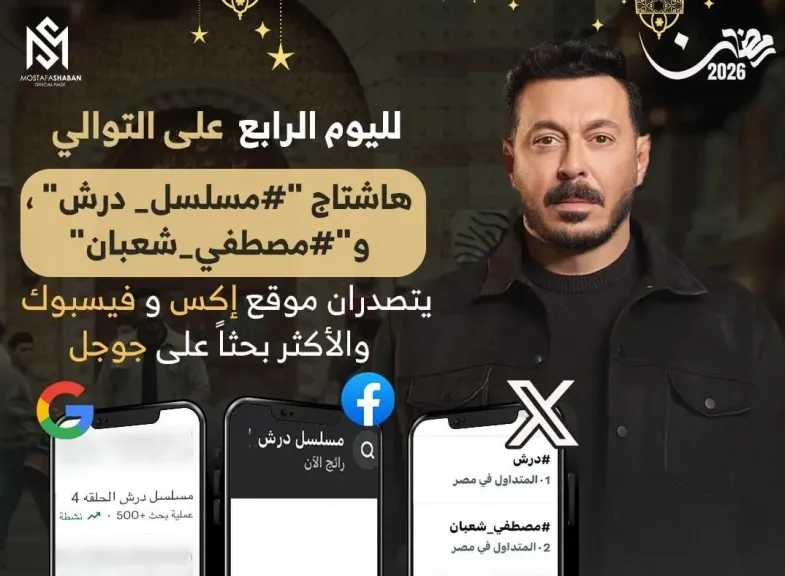 مصطفى شعبان..يتصدر التريند بمسلسل ”درش”
