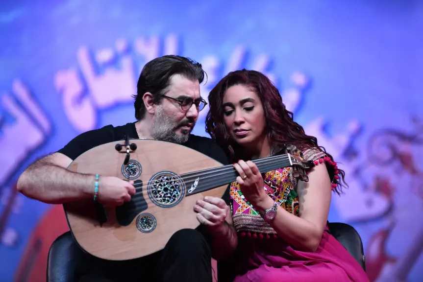 تسابيح..فى حفل ”ثنائي العود” على مسرح الأمير طاز