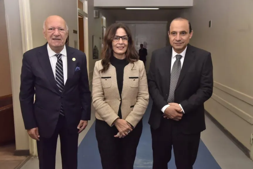 وزيرة الثقافة تتفقد الأوبرا وتلتقى الموسيقار ”عمر خيرت ” قبيل حفله على المسرح الكبير