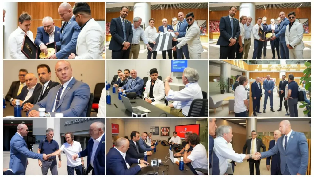 إدارة نادى المدينة الليبى تبحث التعاون مع أتلتيكو مدريد استعدادًا للموسم الجديد