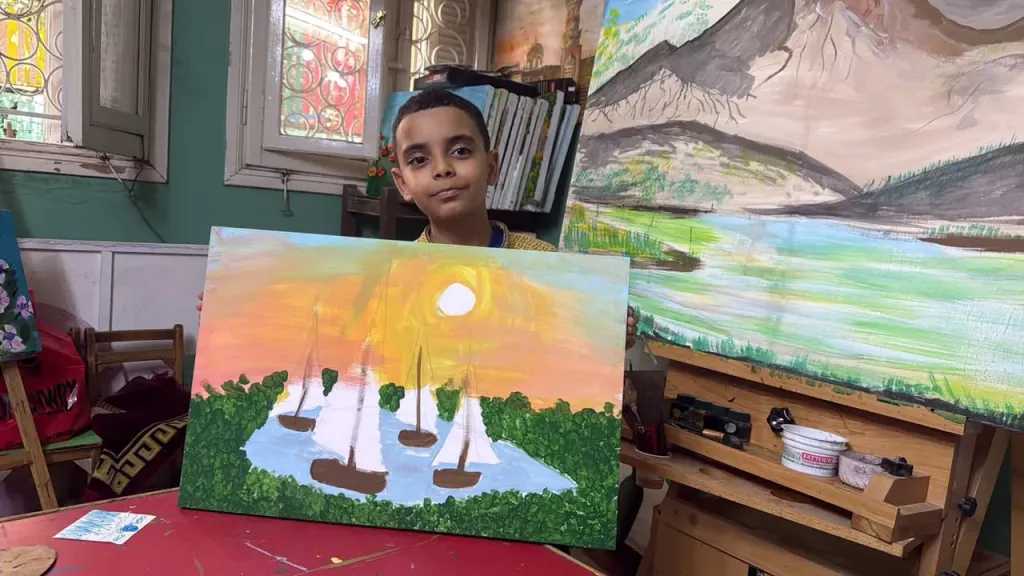 ” أخضر ” معرض لرسوم الأطفال بزياد بكير فى الأوبرا