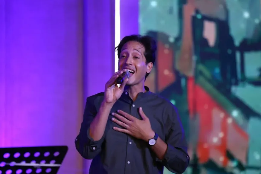 أحمد الحجار يؤكد نظرية توارث الموهبة..ونوران أبو طالب صوت يجمع بين القوة والرقة