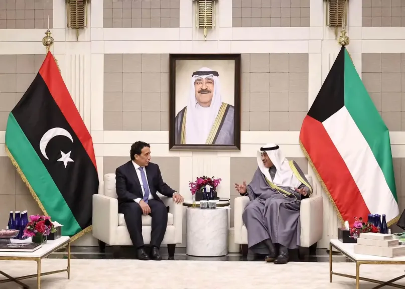رئيس المجلس الرئاسي الليبى يلتقى ولى عهد الكويت بنيويورك