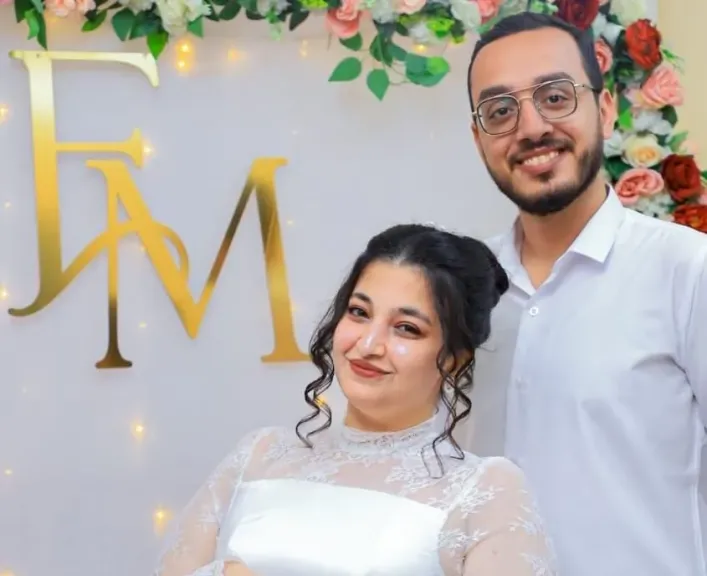شنودة كحول وإيمان سيفين ..يهنئان نجلهما ”فادى” بمناسبة خطوبته على ميرنا جمال