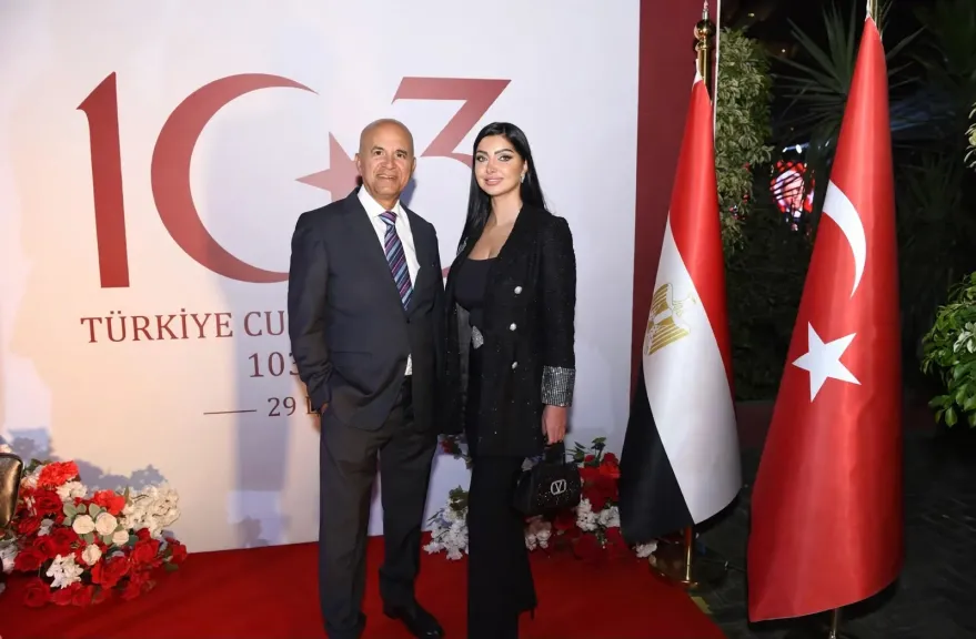 كلوديا حنا..تشارك فى احتفالية تلسفير التركى بالقاهرة بمرور 103 أعوام على تأسيس الجمهورية التركية