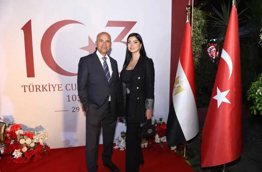 كلوديا حنا..تشارك فى احتفالية تلسفير التركى بالقاهرة بمرور 103 أعوام على تأسيس الجمهورية التركية
